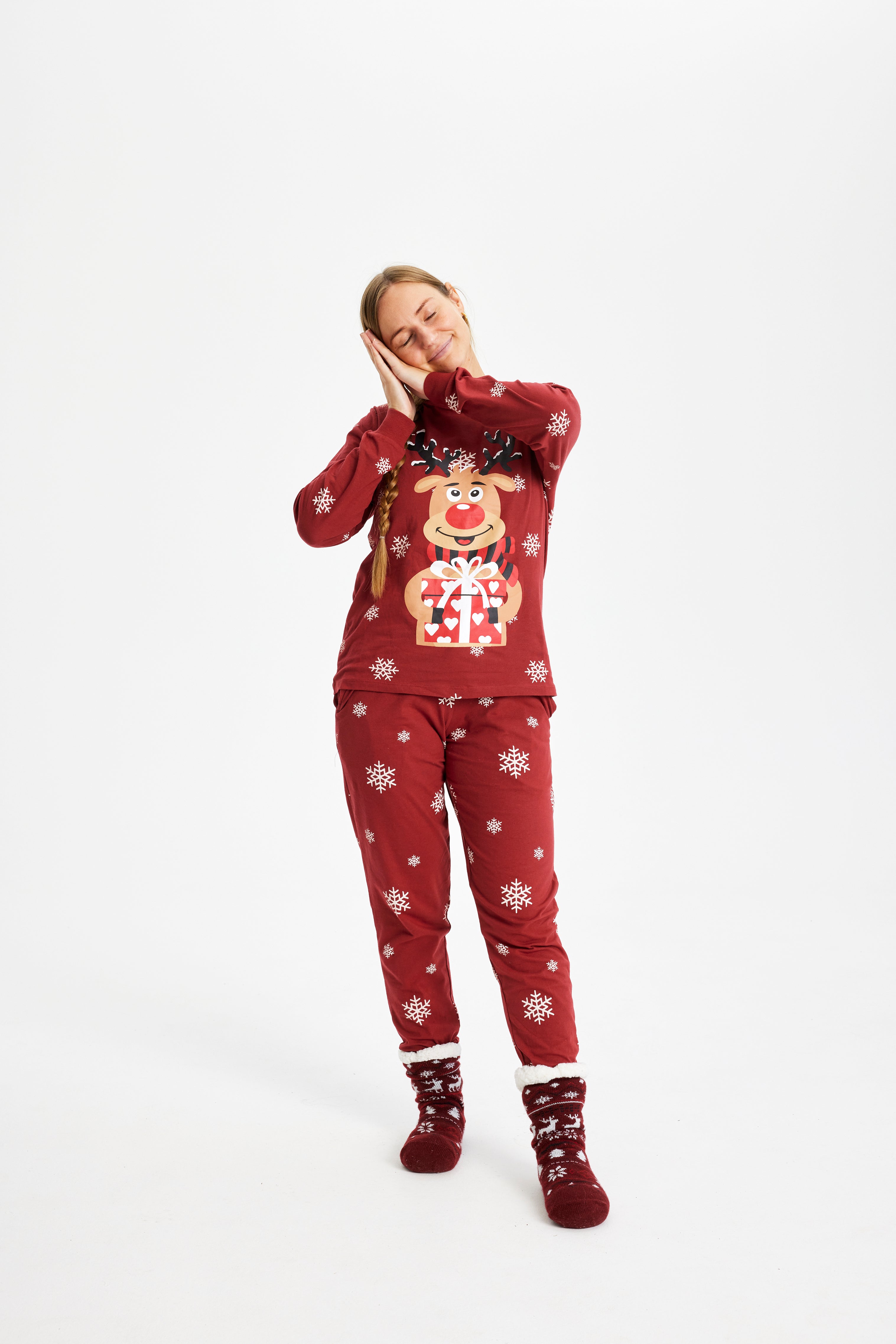 Rudolph’s Cute Red Christmas Pyjamas – Women